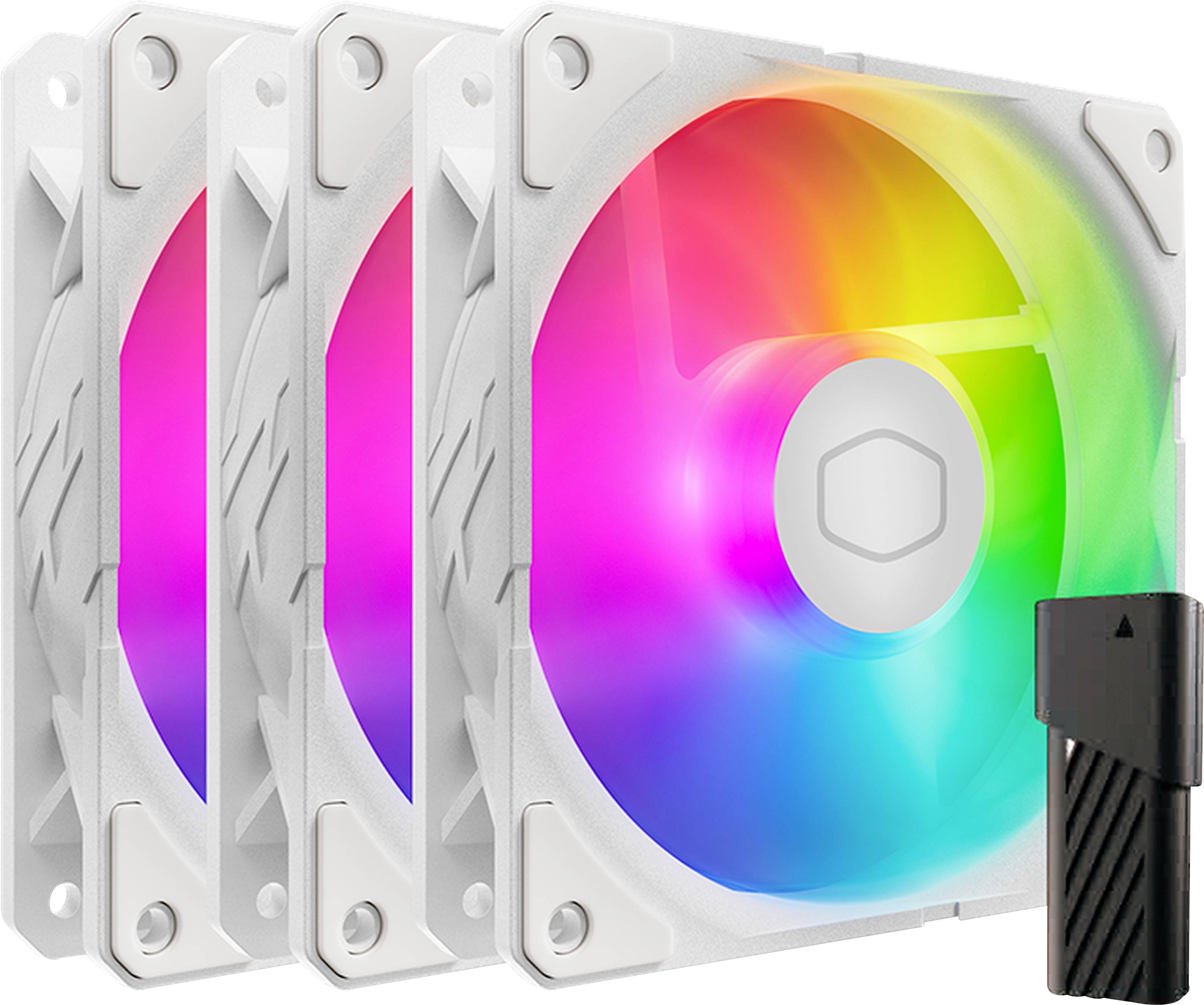 Cooler Master SickleFlow Edge PC-Gehäuse-Lüfter Weiß (B x H x T) 120 x 25 x 120mm inkl. LED-Beleuchtung