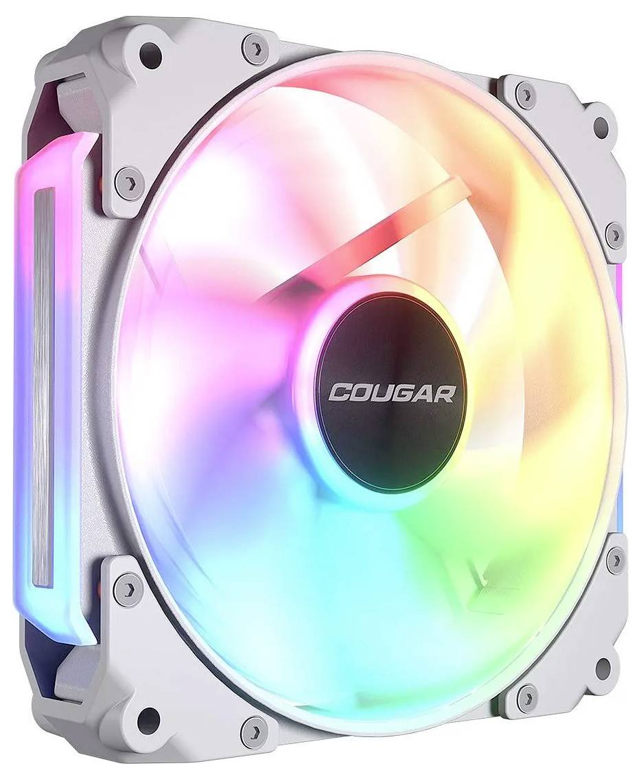 Cougar CF-APR12HW-RGB PC-Gehäuse-Lüfter Weiß (B x H x T) 120 x 120 x 28mm