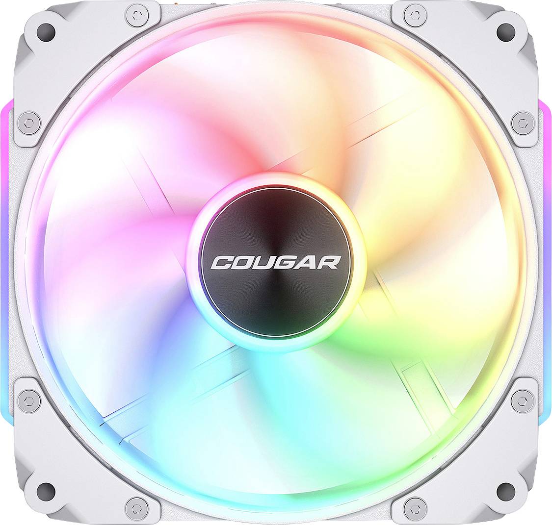 Cougar CF-APR12HW3-RGB PC-Gehäuse-Lüfter Weiß (B x H x T) 120 x 120 x 28mm