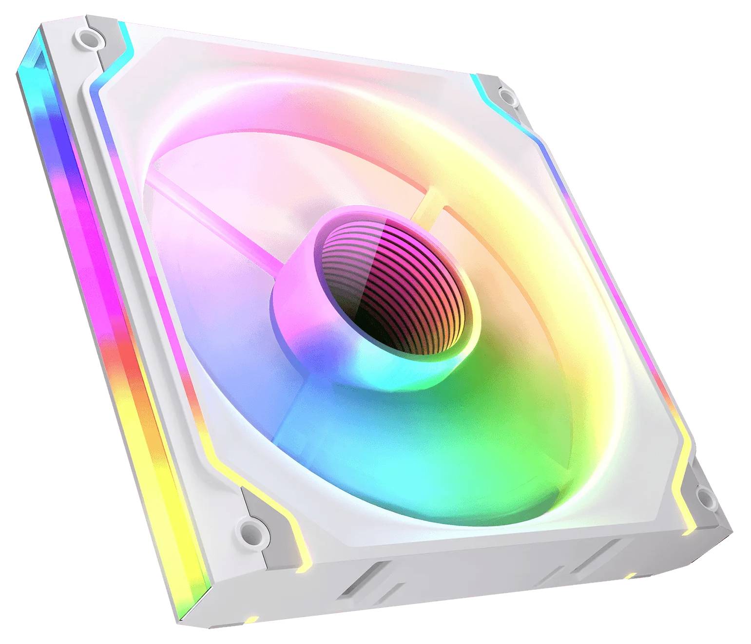 Cougar CF-SC140FW-RGB PC-Gehäuse-Lüfter Weiß (B x H x T) 140 x 140 x 25mm