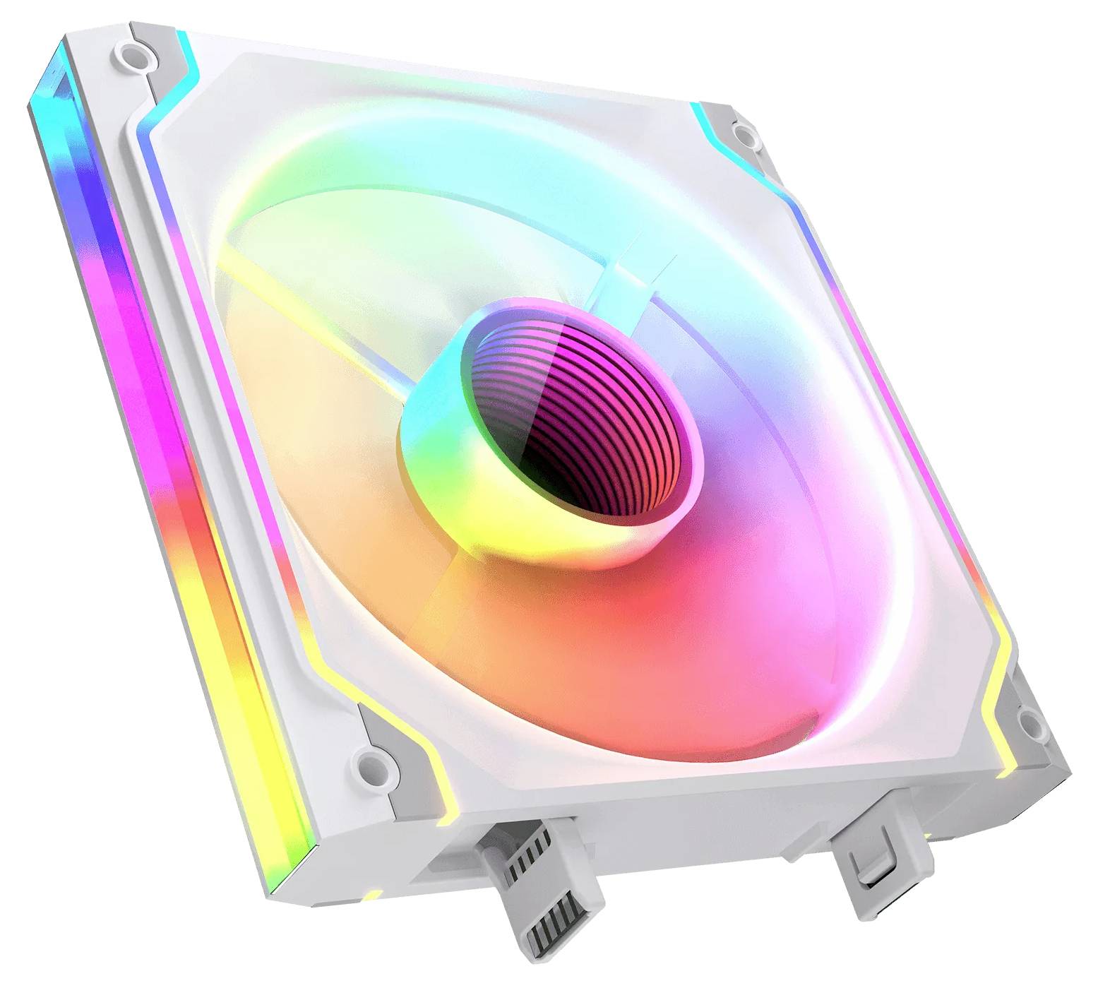 Cougar CF-SC140FW-RGB PC-Gehäuse-Lüfter Weiß (B x H x T) 140 x 140 x 25mm