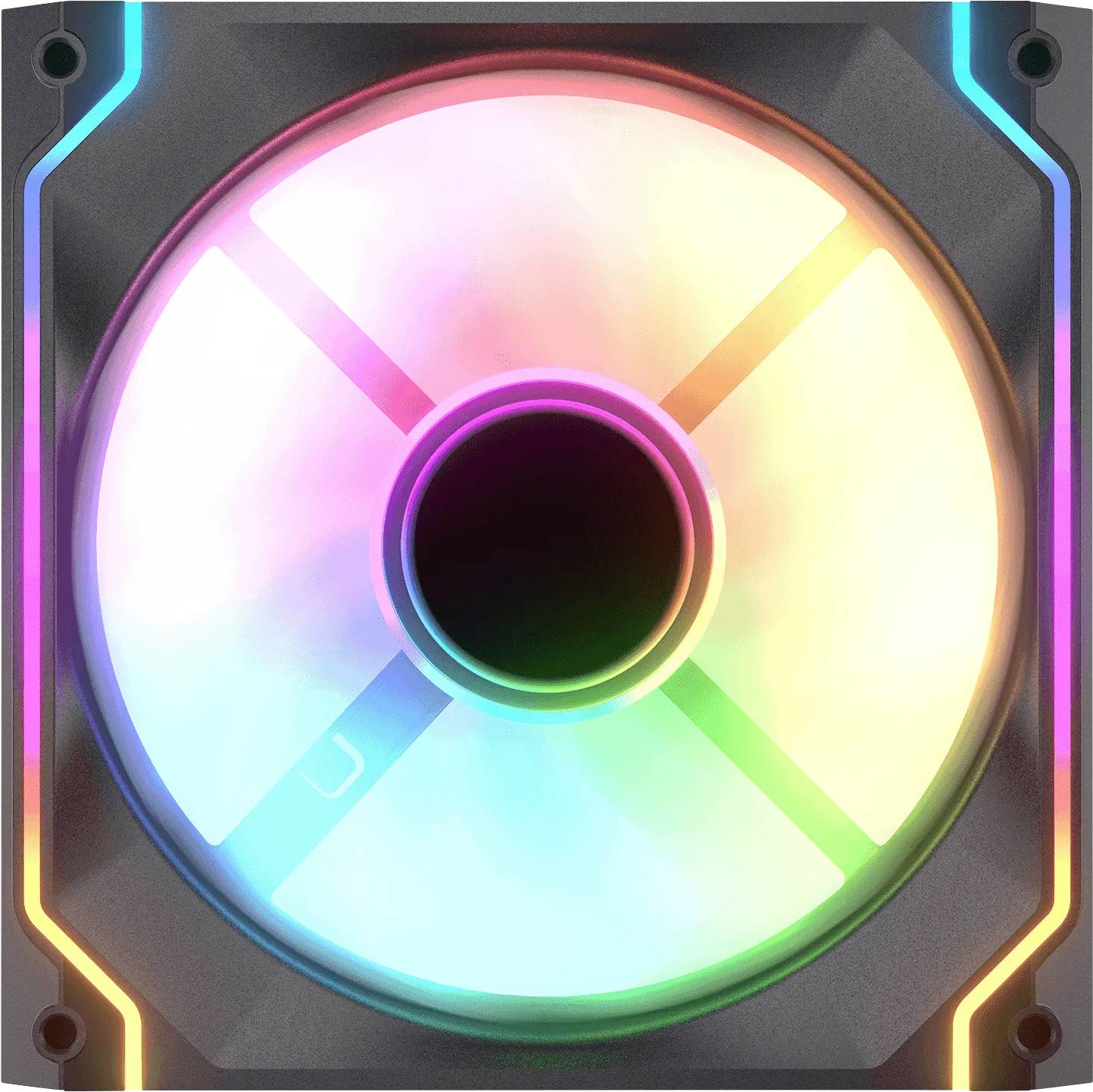 Cougar CF-SC140RB-RGB PC-Gehäuse-Lüfter Schwarz (B x H x T) 140 x 140 x 25mm