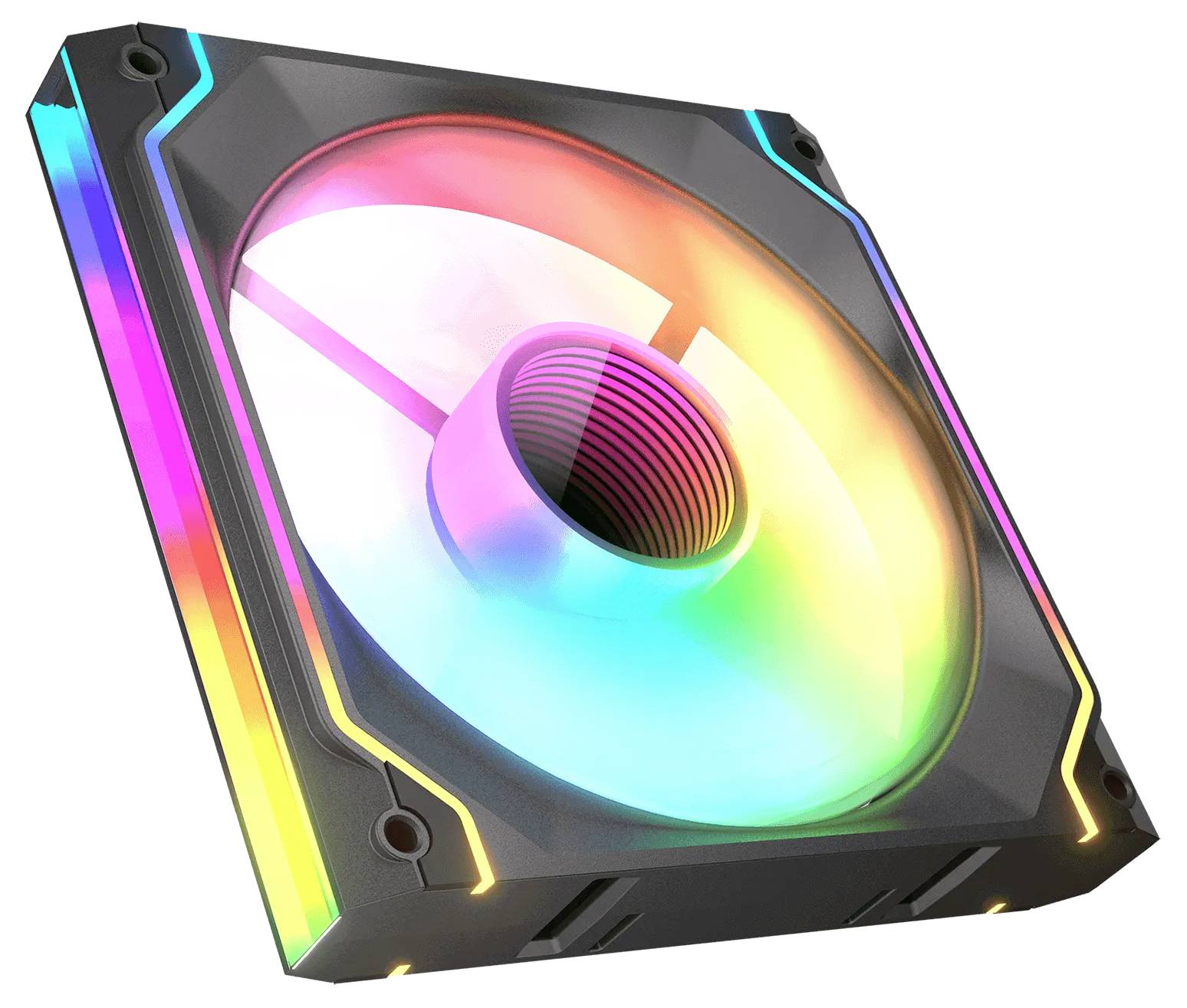 Cougar CF-SC140RB-RGB PC-Gehäuse-Lüfter Schwarz (B x H x T) 140 x 140 x 25mm