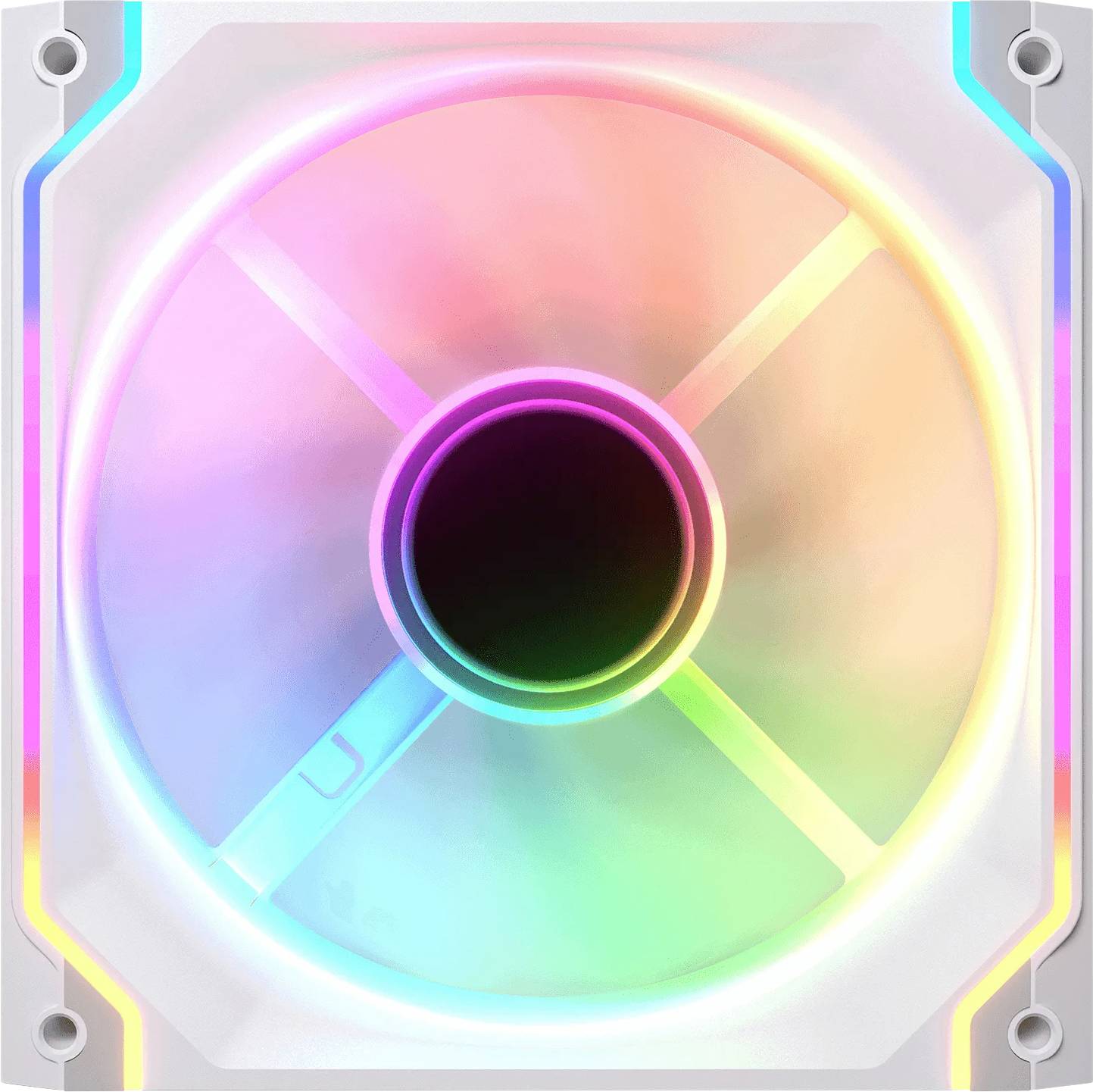 Cougar CF-SC140RW-RGB PC-Gehäuse-Lüfter Weiß (B x H x T) 140 x 140 x 25mm