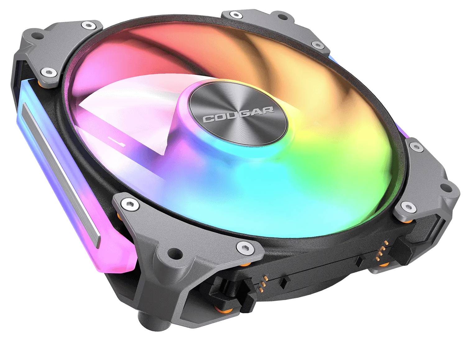 Cougar CF-ARB12HB3-RGB PC-Gehäuse-Lüfter Schwarz (B x H x T) 120 x 120 x 28mm