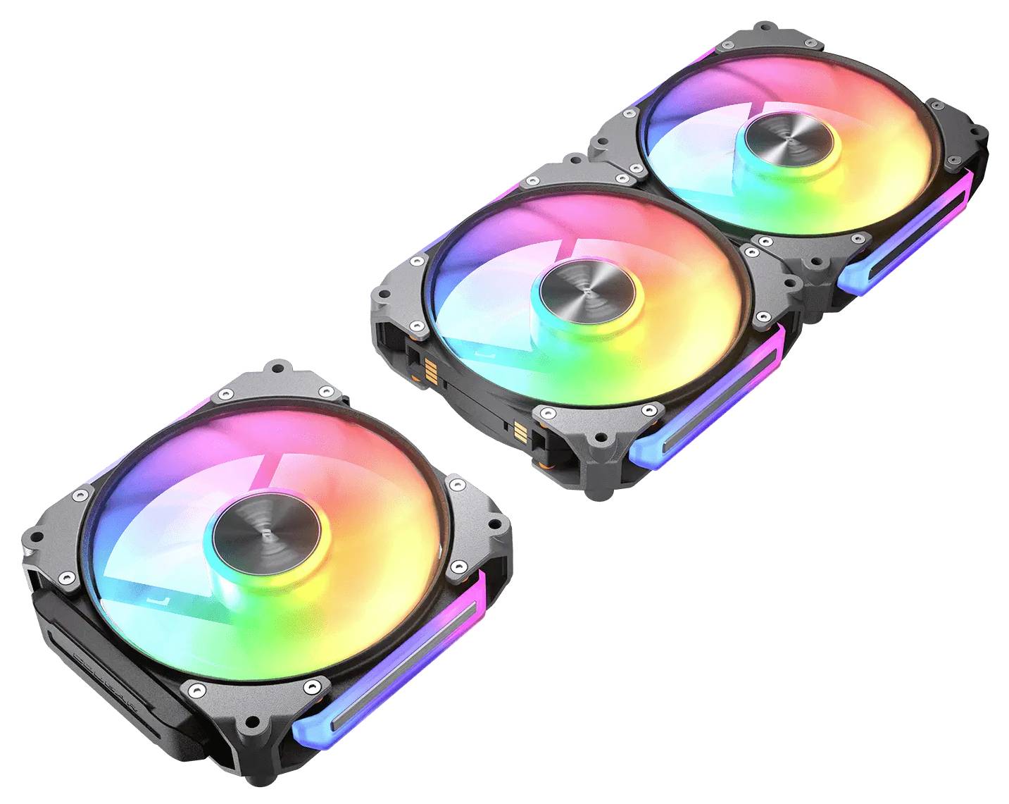Cougar CF-ARB12HB3-RGB PC-Gehäuse-Lüfter Schwarz (B x H x T) 120 x 120 x 28mm