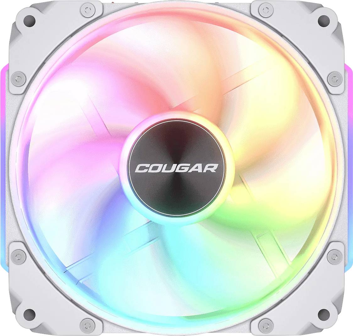 Cougar CF-ARW12HW-RGB PC-Gehäuse-Lüfter Weiß (B x H x T) 120 x 120 x 28mm