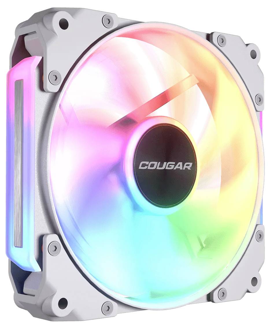 Cougar CF-ARW12HW3-RGB PC-Gehäuse-Lüfter Weiß (B x H x T) 120 x 120 x 28mm