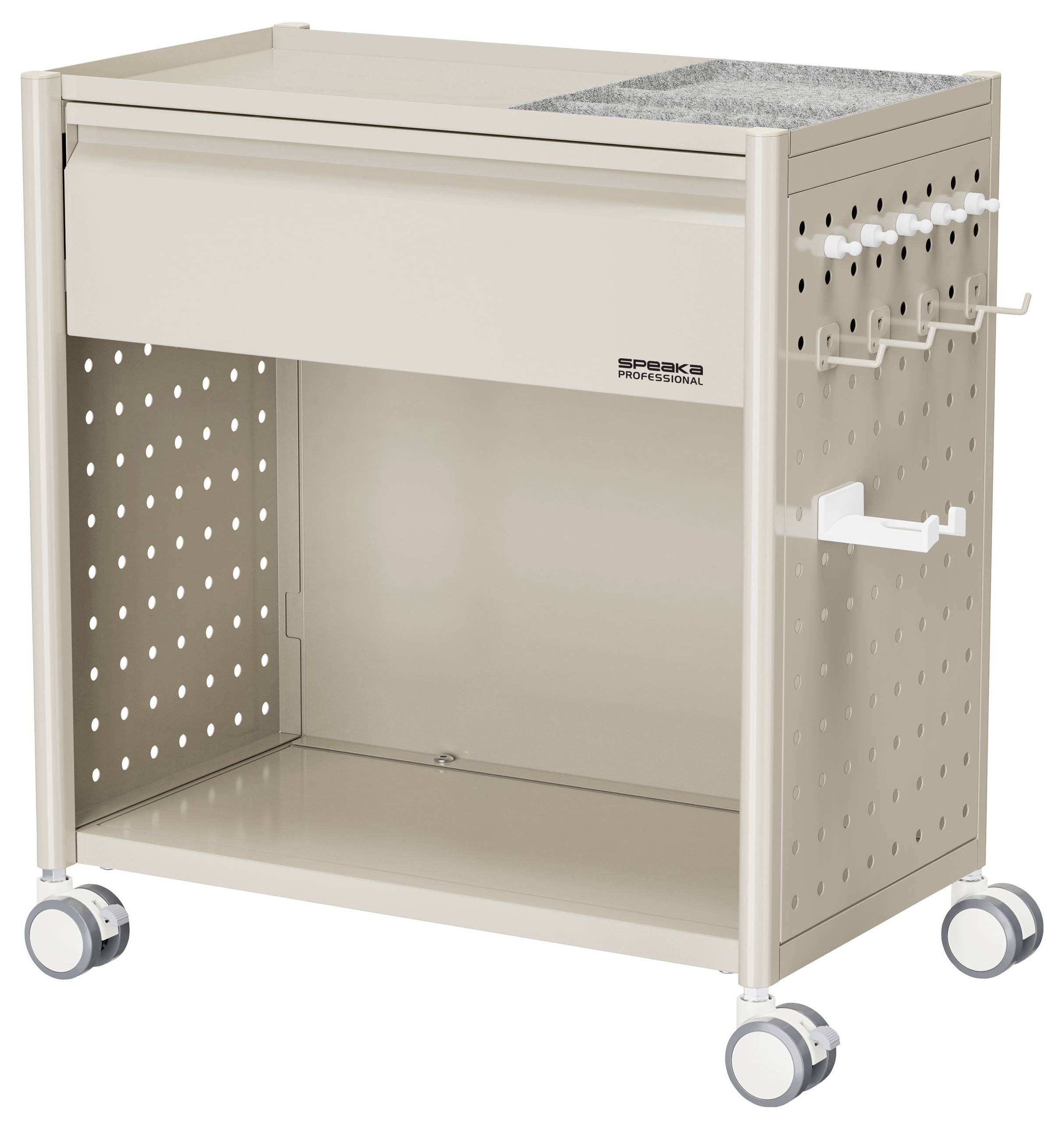 SpeaKa Professional Rollcontainer Hellbraun (B x H x T) 30 x 54.5 x 50cm Anzahl der Schubfächer: 1 SP-13660888 SP-MCT03-03 1St.