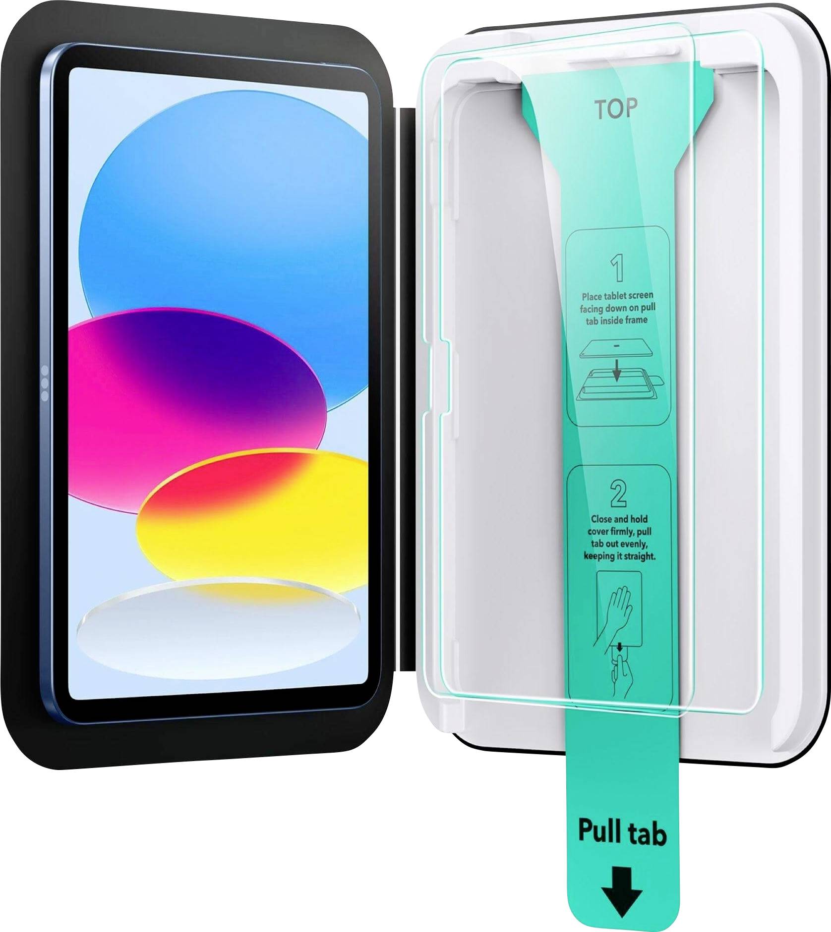 ESR Tempered-Glass Displayschutzglas Apple iPad 10.9" (Gen.10, 2022), iPad 10.9" (A16, 2025) 2 St. Anti-Fingerprint, kratzfest