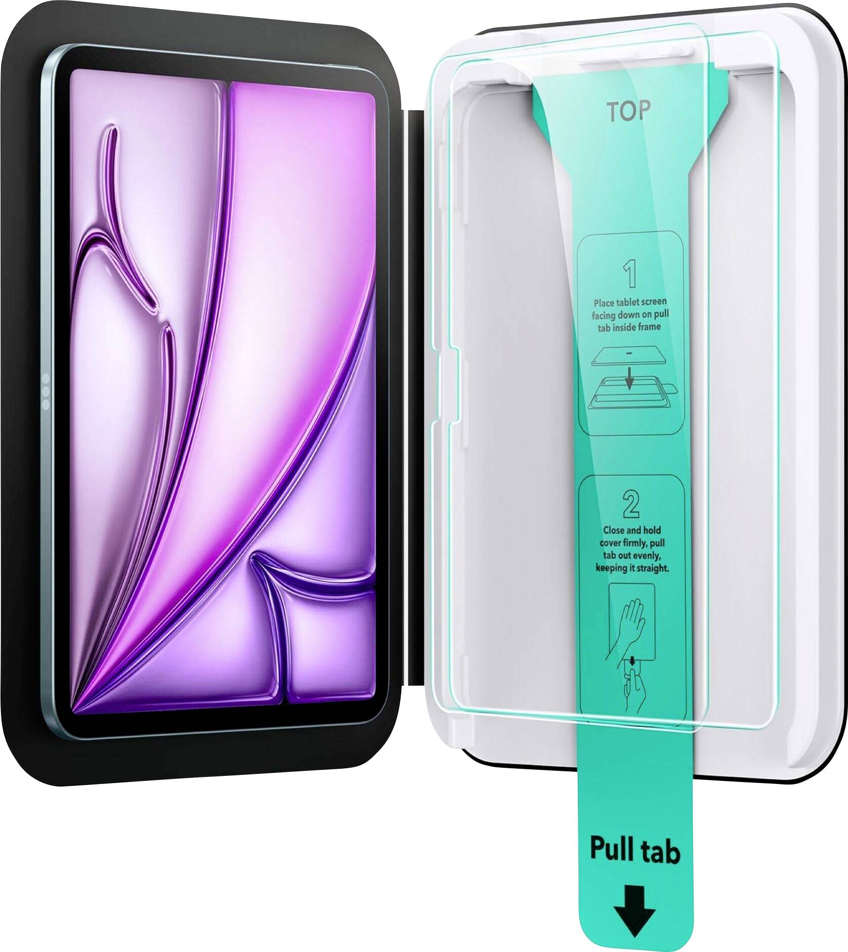 ESR Tempered-Glass Displayschutzglas Apple iPad Air 13" (M3, 2025) 2 St. Anti-Fingerprint, kratzfest 1E11800102