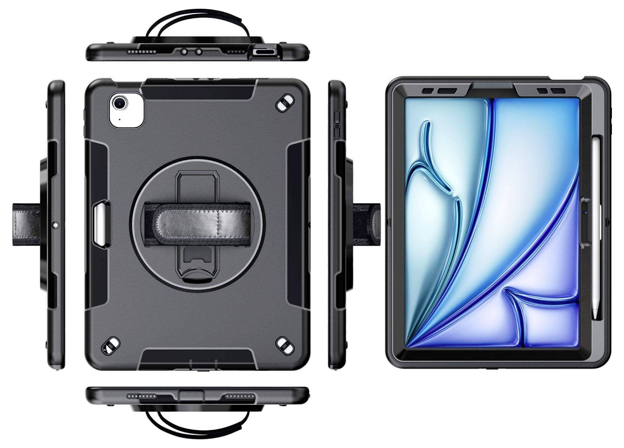 Honju Rugged Tablet-Cover Apple iPad Air 13 (M3, 2025) 33cm (13") Back Cover Grau