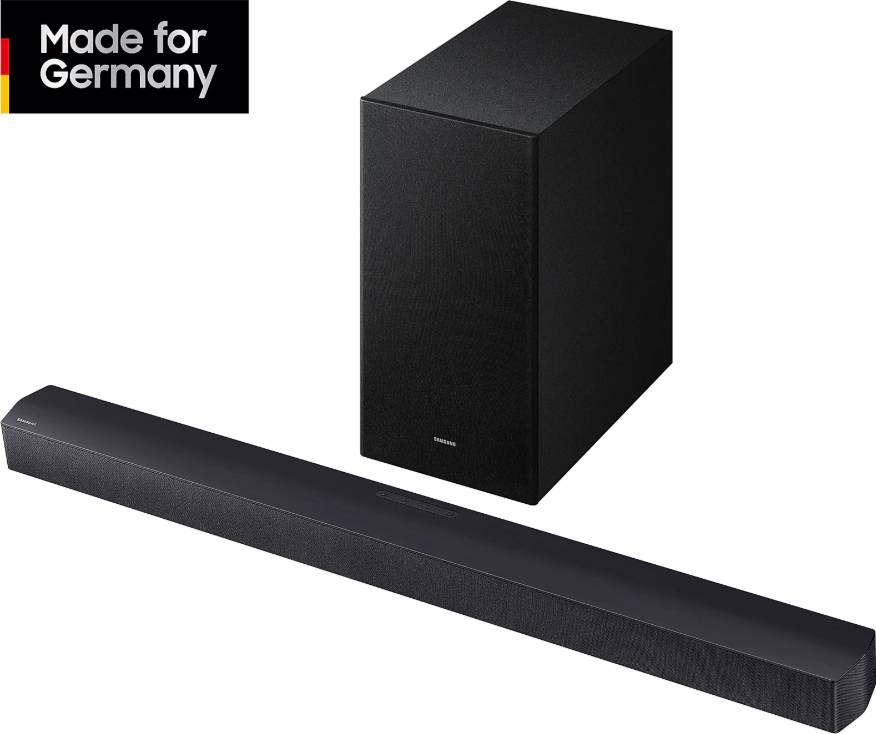 Samsung B-Serie HW-B460GF 2.1-Kanal Soundbar Schwarz Bluetooth®, WLAN, inkl. kabellosem Subwoofer