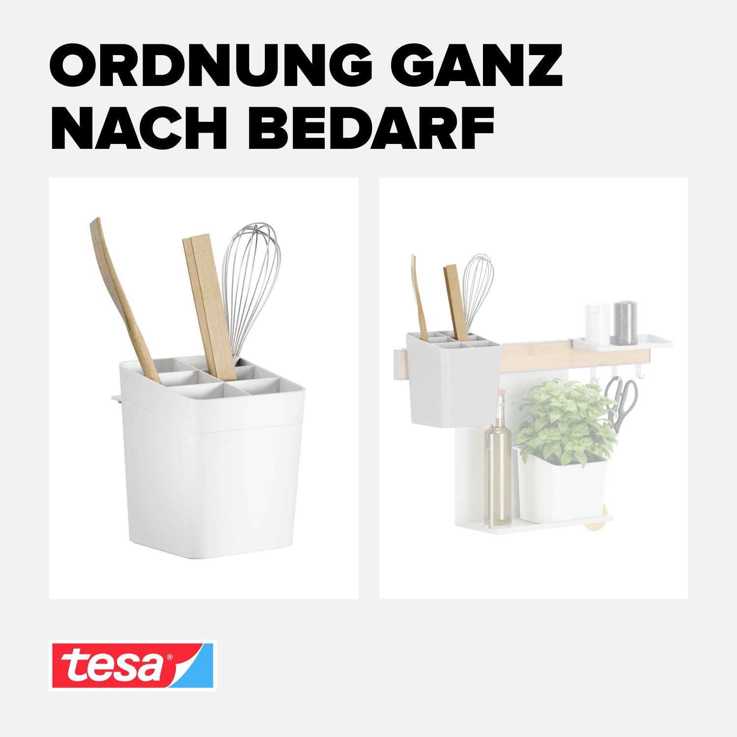 Tesa 70045-00000-00 Utensilienhalter Weiß 1 Set