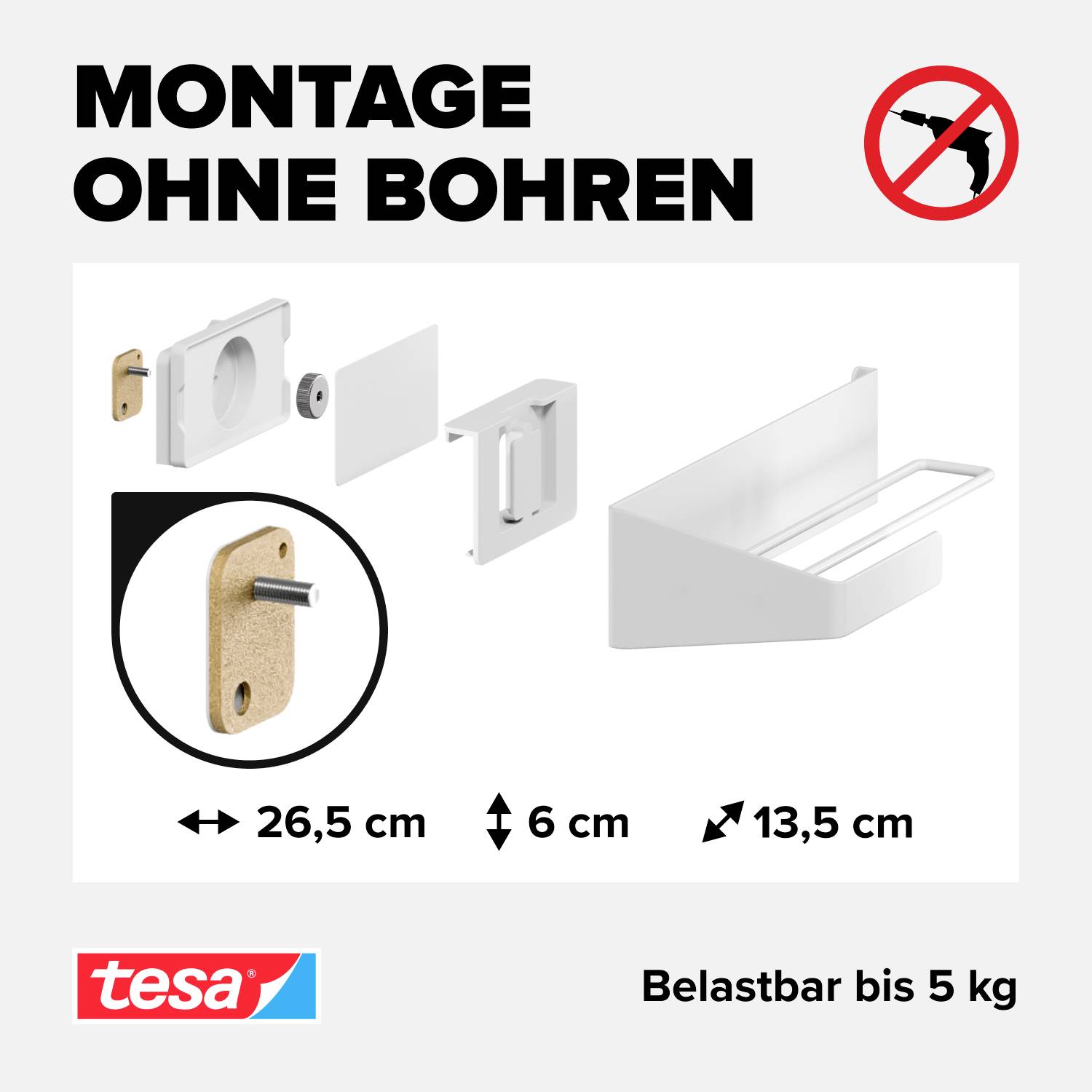 tesa® Küchenrollenhalter 70048-00000-00
