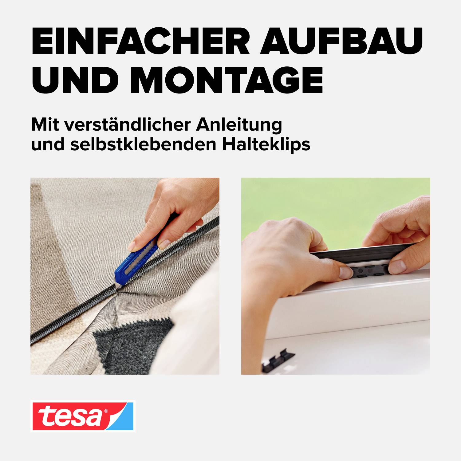 Tesa Insect Stop 55360-00002-00 Fliegengitter (B x H) 1.2m x 2.4m Anthrazit 1St.