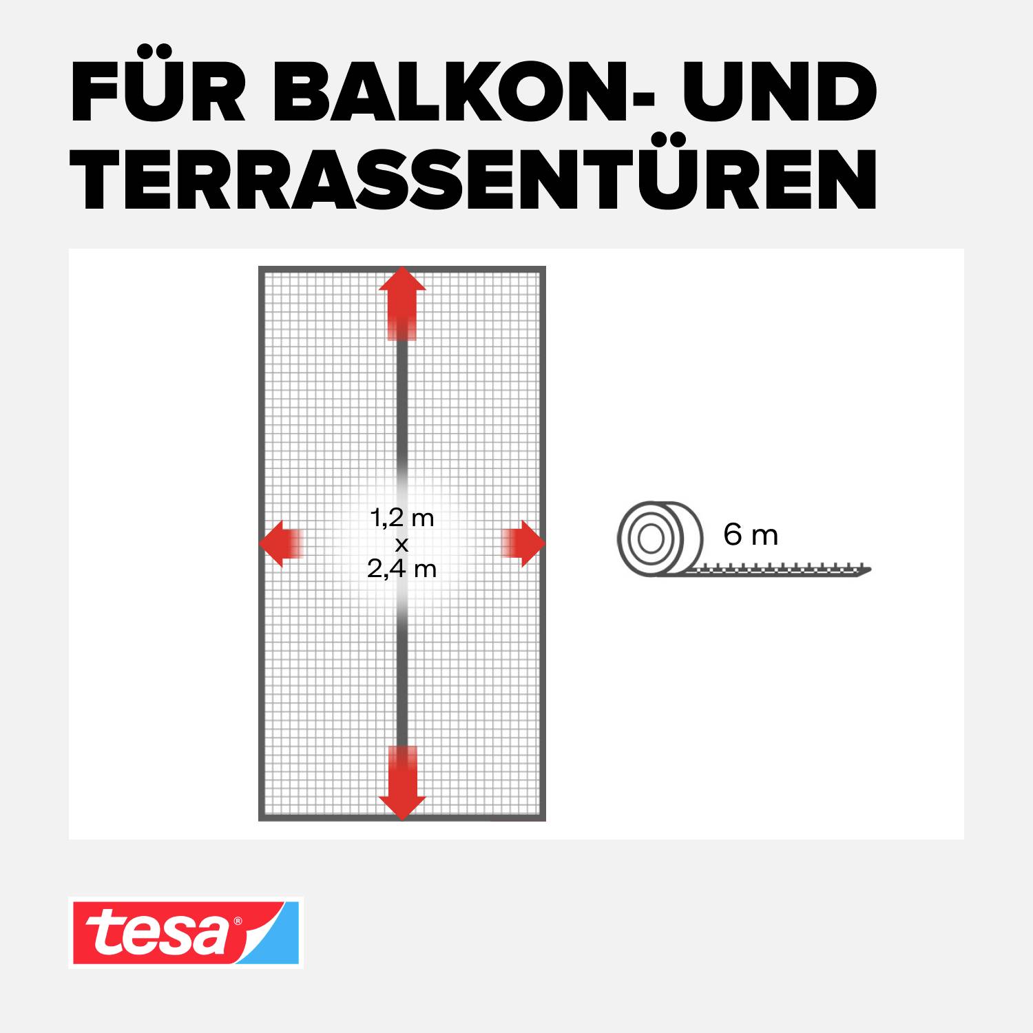 tesa Insect Stop 55394-00001-00 Magnetvorhang (B x H) 1.2 m x 2.4 m Anthrazit 1 St.