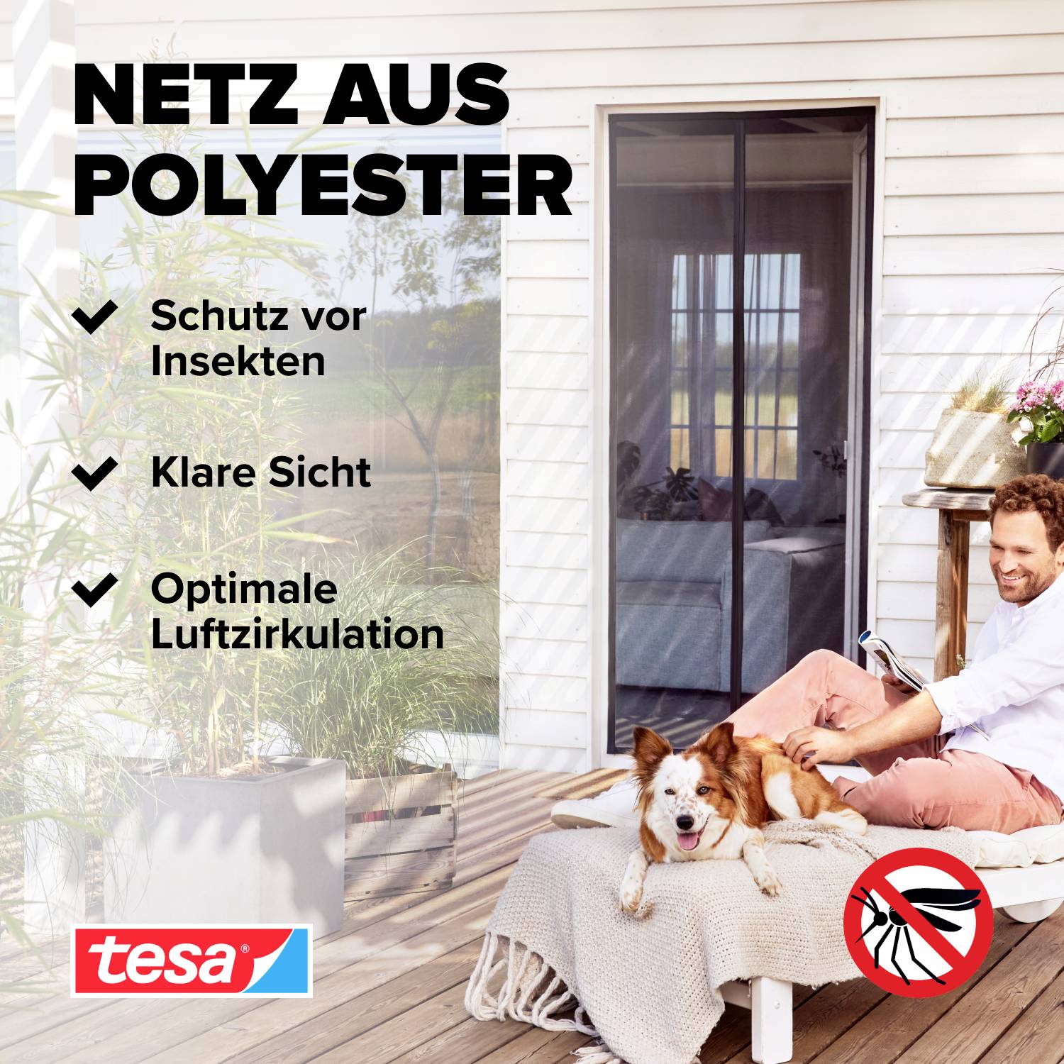 Tesa Insect Stop 55394-00001-00 Magnetvorhang (B x H) 1.2m x 2.4m Anthrazit 1St.