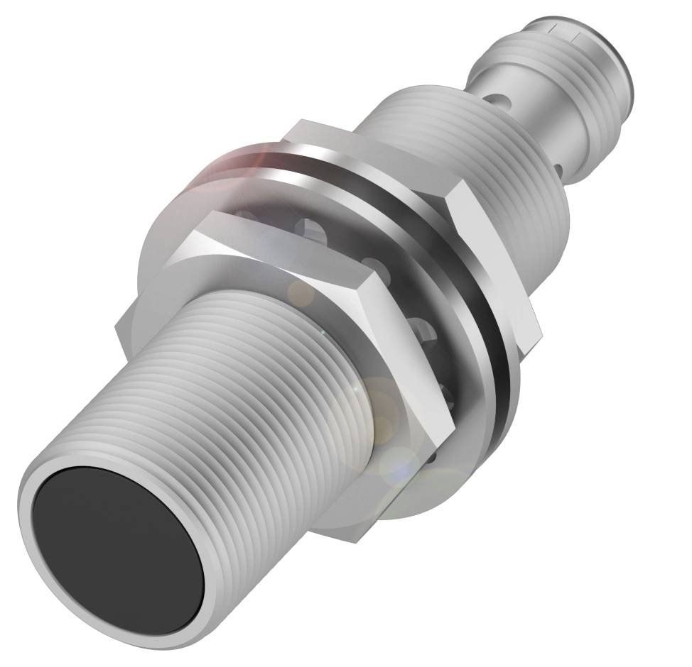 Ein silberner Metallzylinder mit Gewinde. An der Basis befinden sich mehrere Schichten und Ringe, die mit Schraubenschlüsseln montiert werden können.