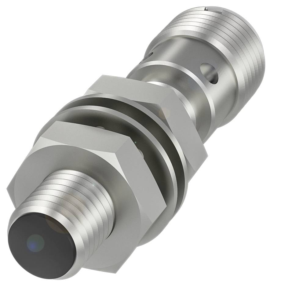 Ein zylindrischer Metallgegenstand mit mehreren gerändelten und glatten Abschnitten und einem dunklen, flachen Ende.