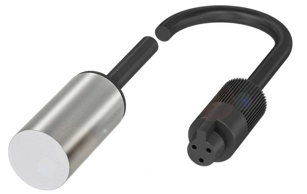 Zylindrisches Sicherheitsschloss aus Metall mit offenem Bügel aus Kunststoff, Symbol für Zugang oder Freigabe von etwas Geschütztem.