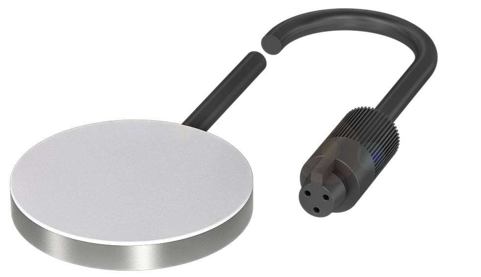 Ein offenes silbernes Vorhängeschloss. Der Bügel ist teilweise abgenommen, was die Zerbrechlichkeit oder Öffnung des Schlosses zeigt.