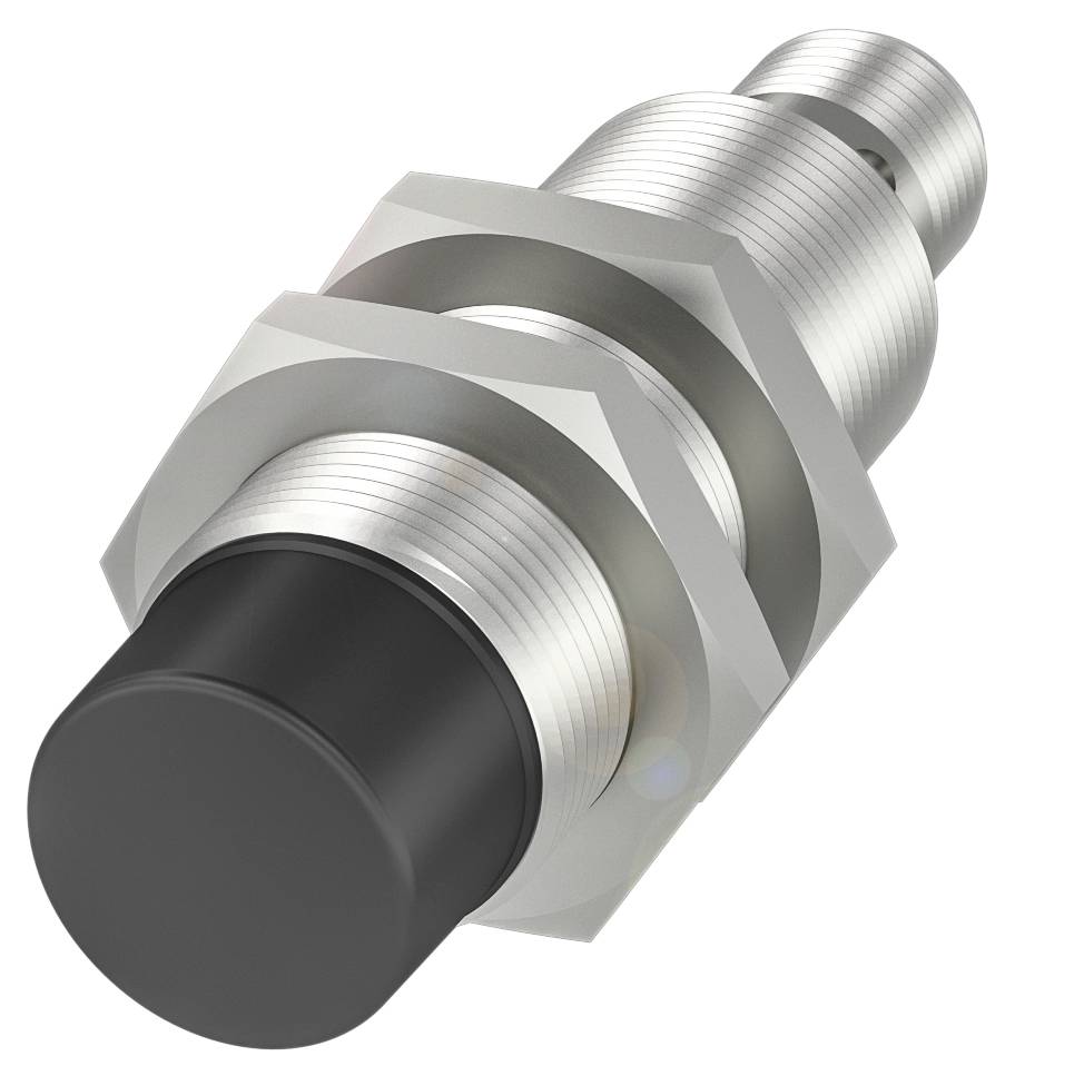 Induktiver Näherungssensor der M-Serie mit zylindrischem Metallgehäuse. Geeignet für automatische Erkennung und Steuerungssysteme.