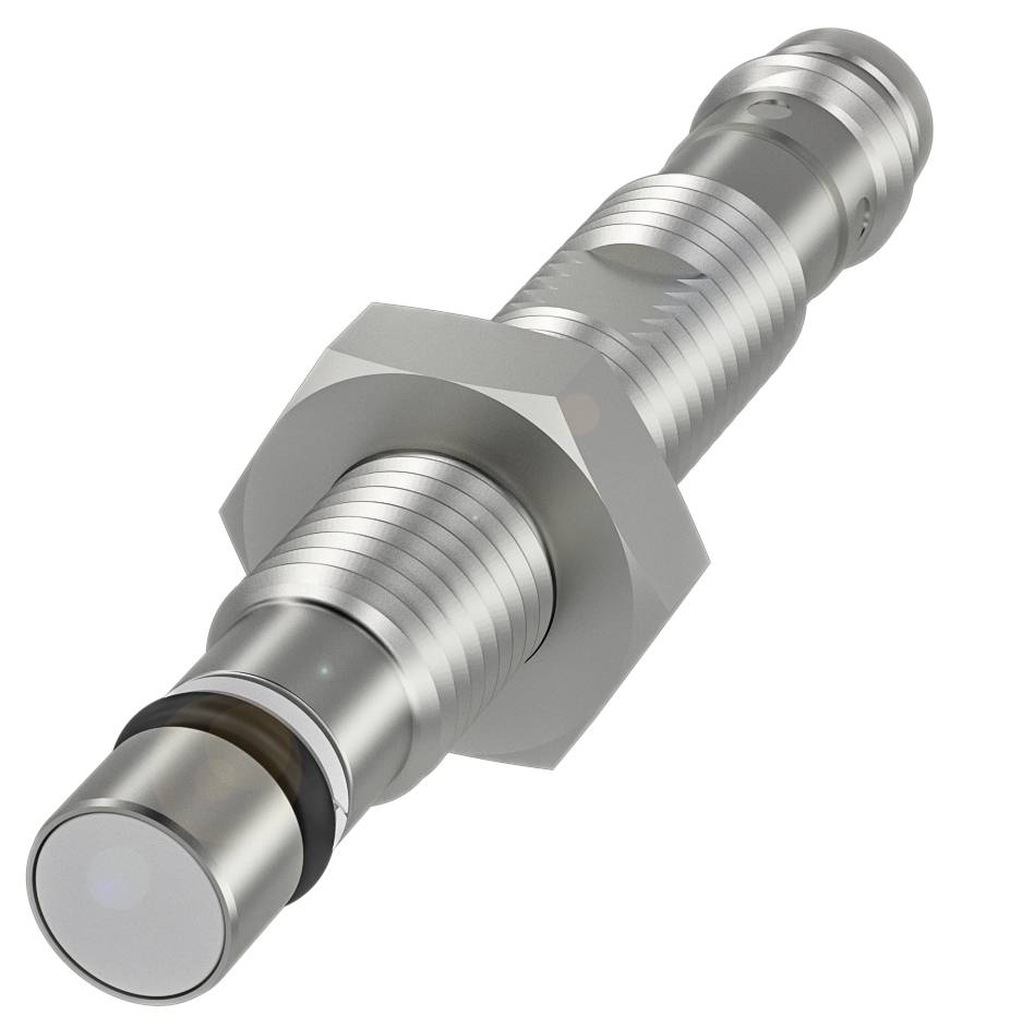Ein zylindrisches Metallteil mit Gewinde und Sechskantansatz, geeignet für Maschinenmontage oder Industriewartung.