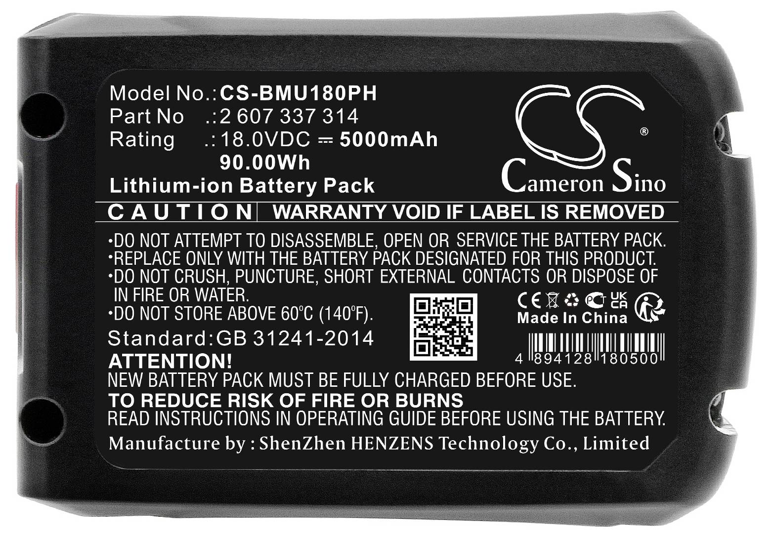 CS Cameron Sino Werkzeug-Akku 18V 5000 mAh