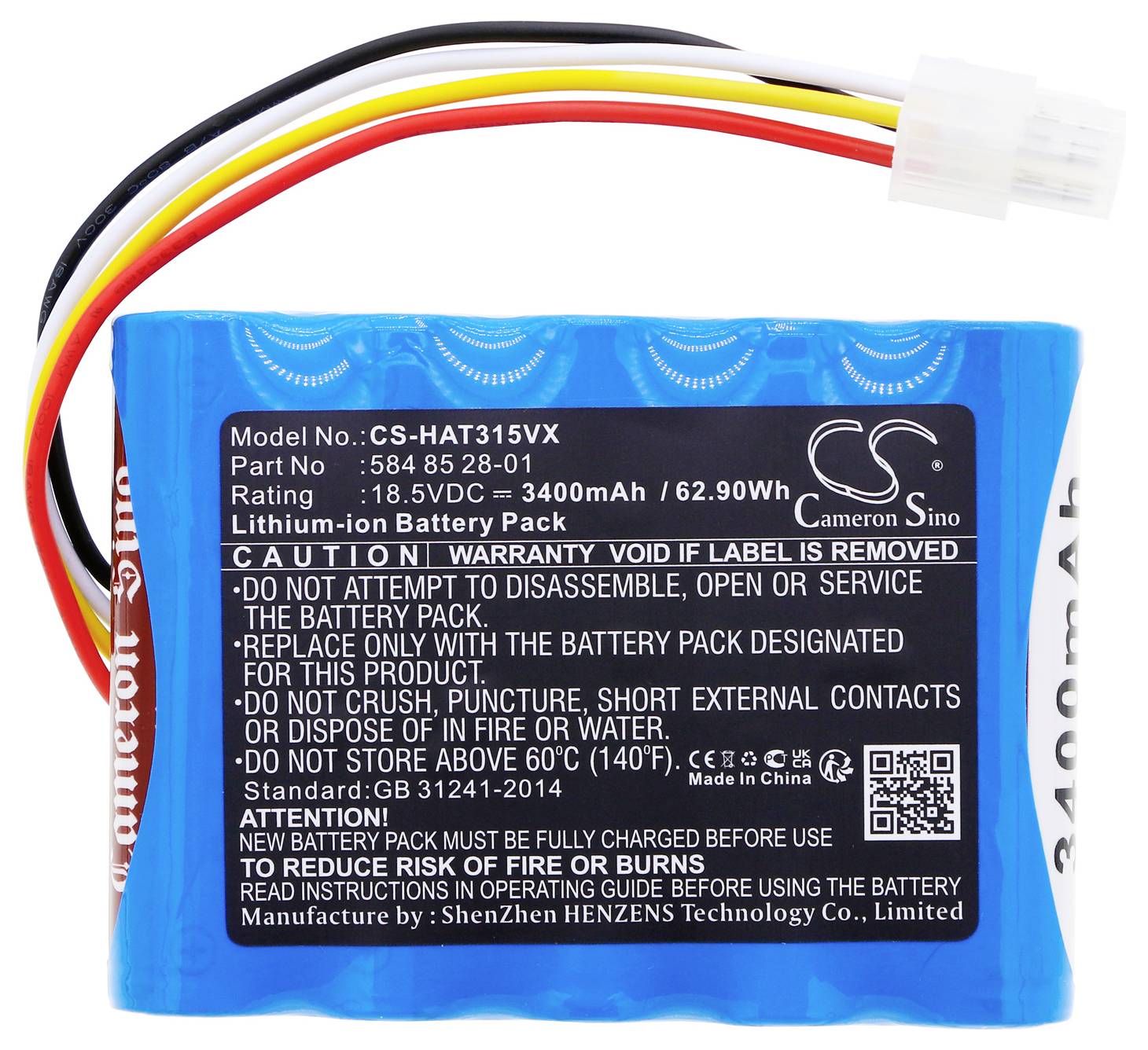 CS Cameron Sino Werkzeug-Akku 18.5V 3400 mAh