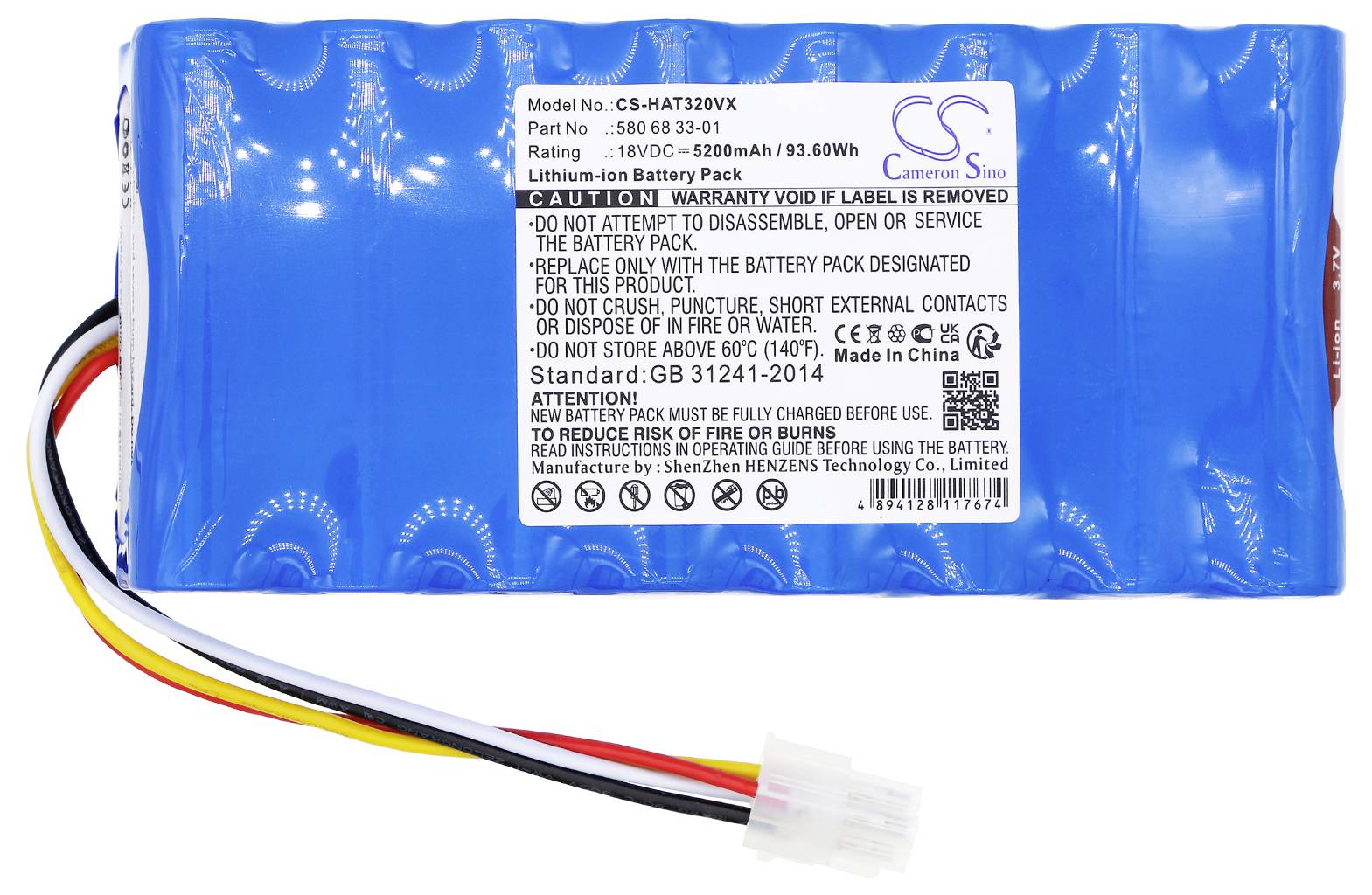 CS Cameron Sino Werkzeug-Akku 18V 5200 mAh