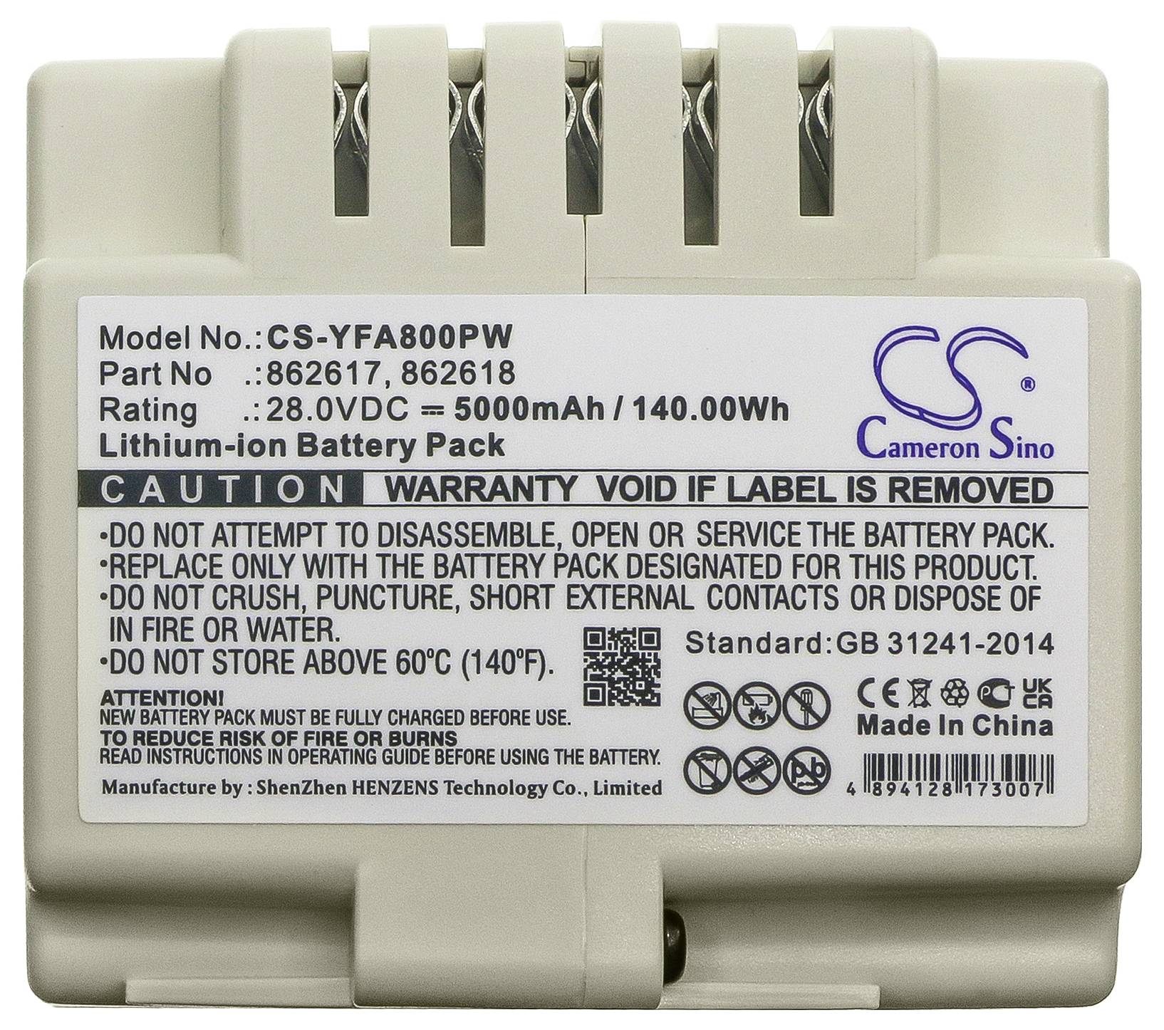 CS Cameron Sino Werkzeug-Akku 28V 5000 mAh