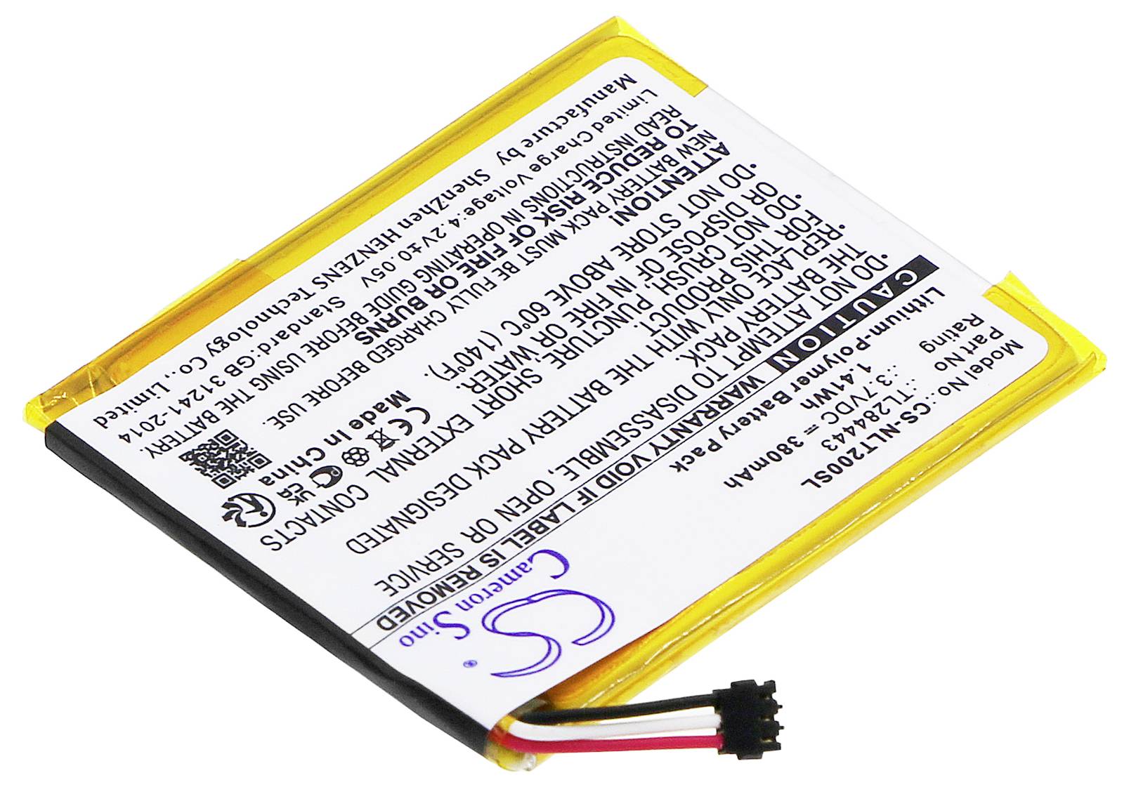 CS Cameron Sino Werkzeug-Akku 3.7V 380 mAh