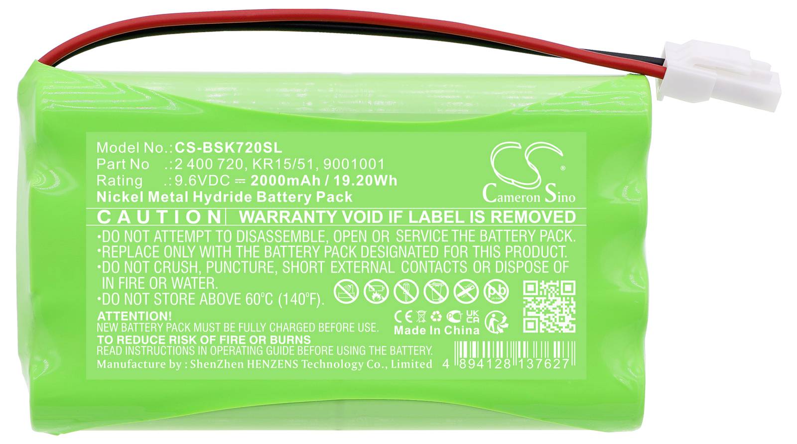 CS Cameron Sino Werkzeug-Akku 3.7V 2000 mAh