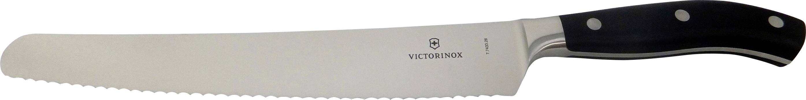 Victorinox 7.7433.26G Brot- und Konditormesser Schwarz