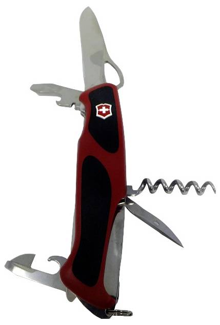 Victorinox Ranger 79M Grip 0.9563.MC Schweizer Taschenmesser Anzahl Funktionen 12 Rot/Schwarz