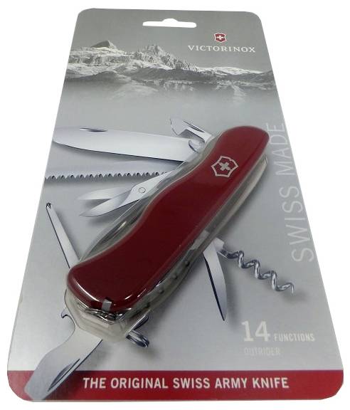 Victorinox Outrider 0.8513.B1 Schweizer Taschenmesser Anzahl Funktionen 14 Rot