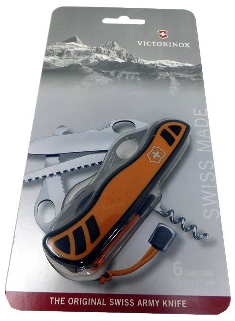 Victorinox Hunter XTM Grip 0.8341.MC9B1 Schweizer Taschenmesser Anzahl Funktionen 6 Orange-Schwarz