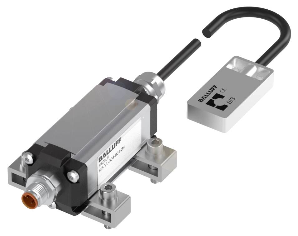 Ein Sicherheits-Sensor von Balluff mit einem verriegelbaren Modul, das zur Gewährleistung von Schutzmaßnahmen in Maschinen eingesetzt wird.