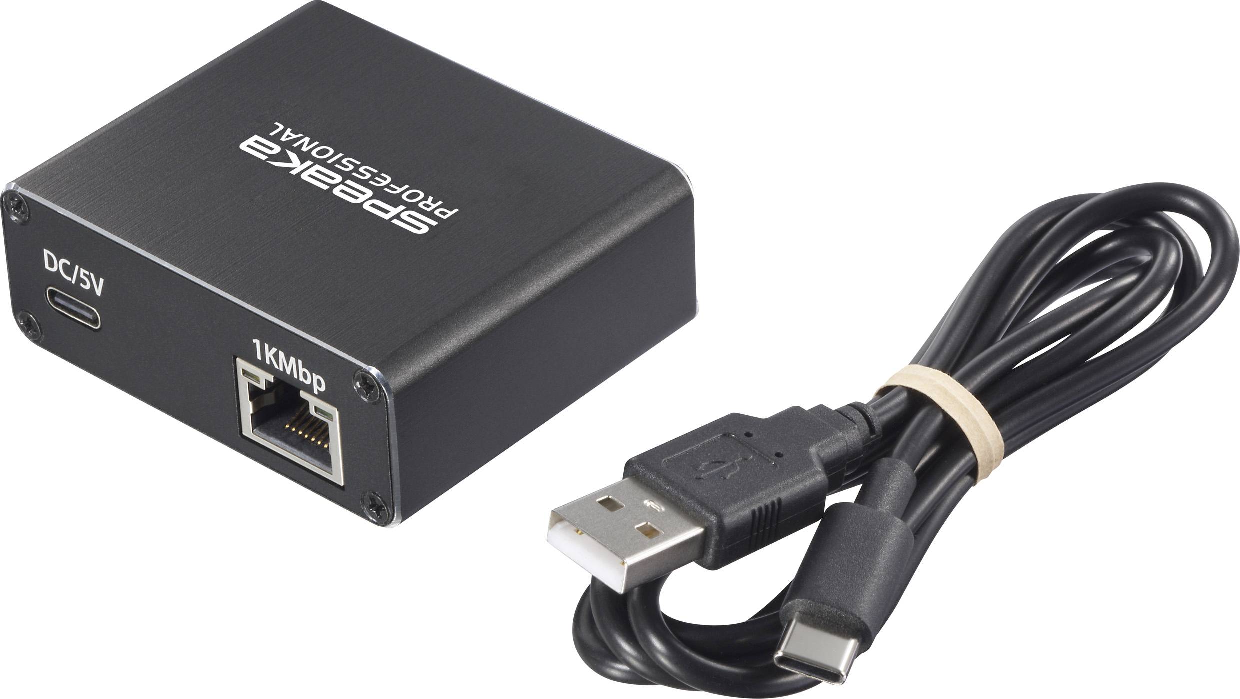 SpeaKa Professional SP-GNS-240 Splitter 2 Port USB-C® 1 GBit/s USB-Stromversorgung