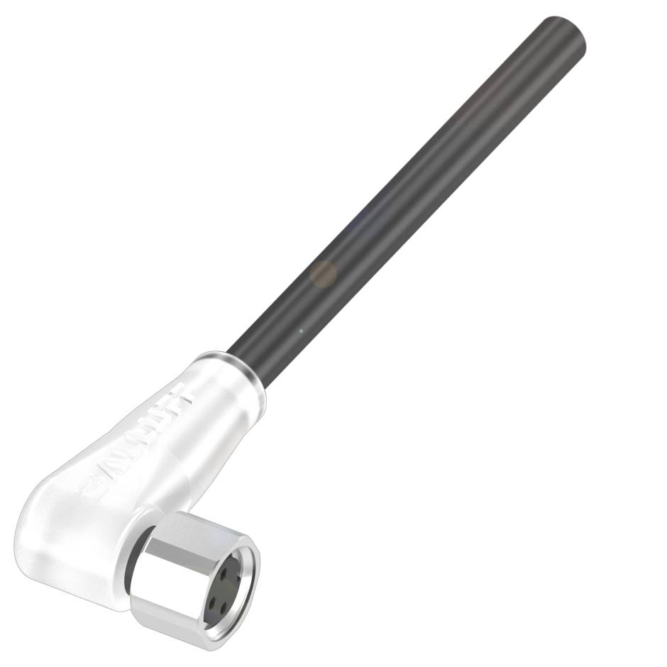 Winkeladapter für einen Schraubenschlüssel mit runder Halterung und einem langen schwarzen Griff, geeignet für schwer zugängliche Stellen.