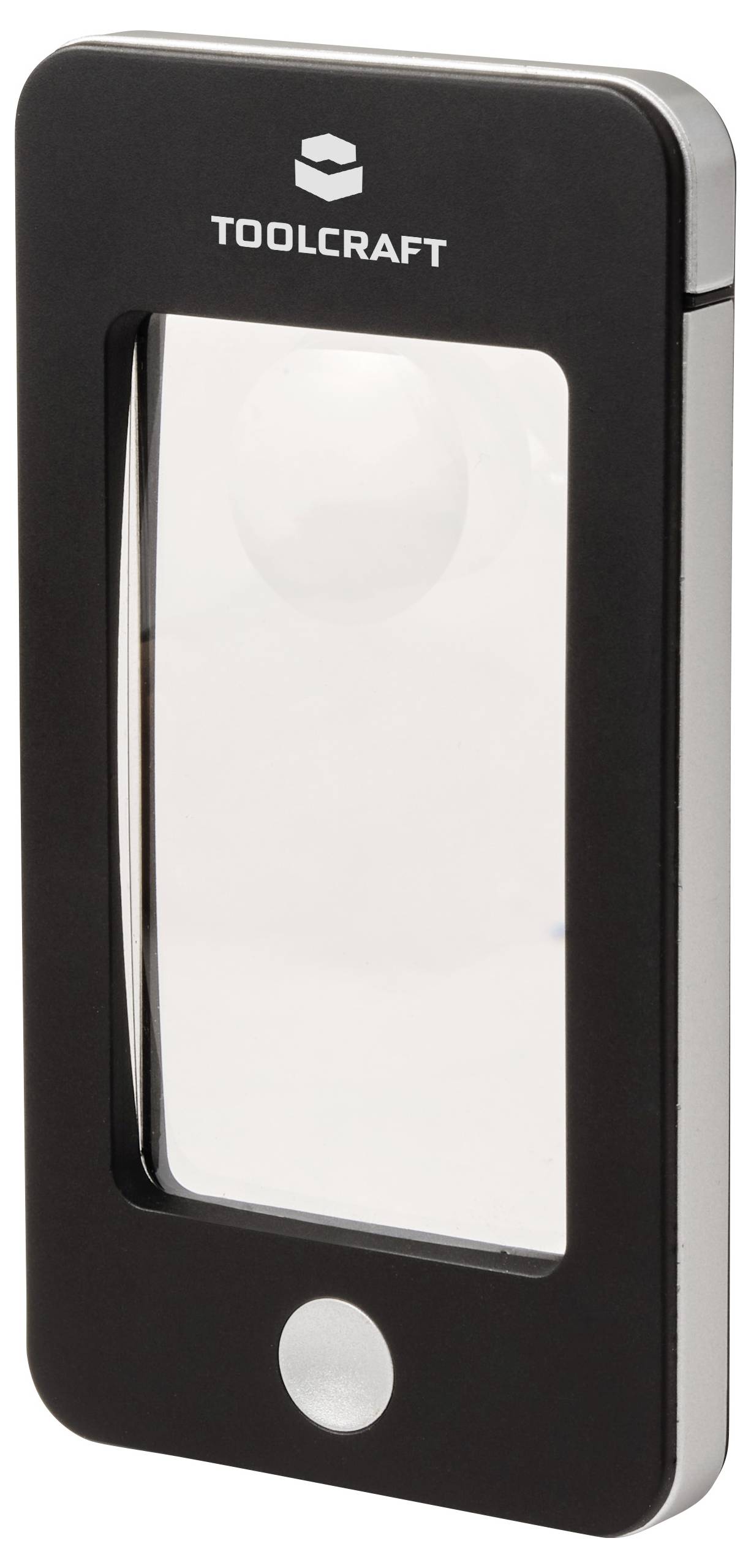TOOLCRAFT TO-10283184 Handlupe mit LED-Beleuchtung Vergrößerungsfaktor: 2 x, 4 x Linsengröße: (Ø) 23mm Schwarz