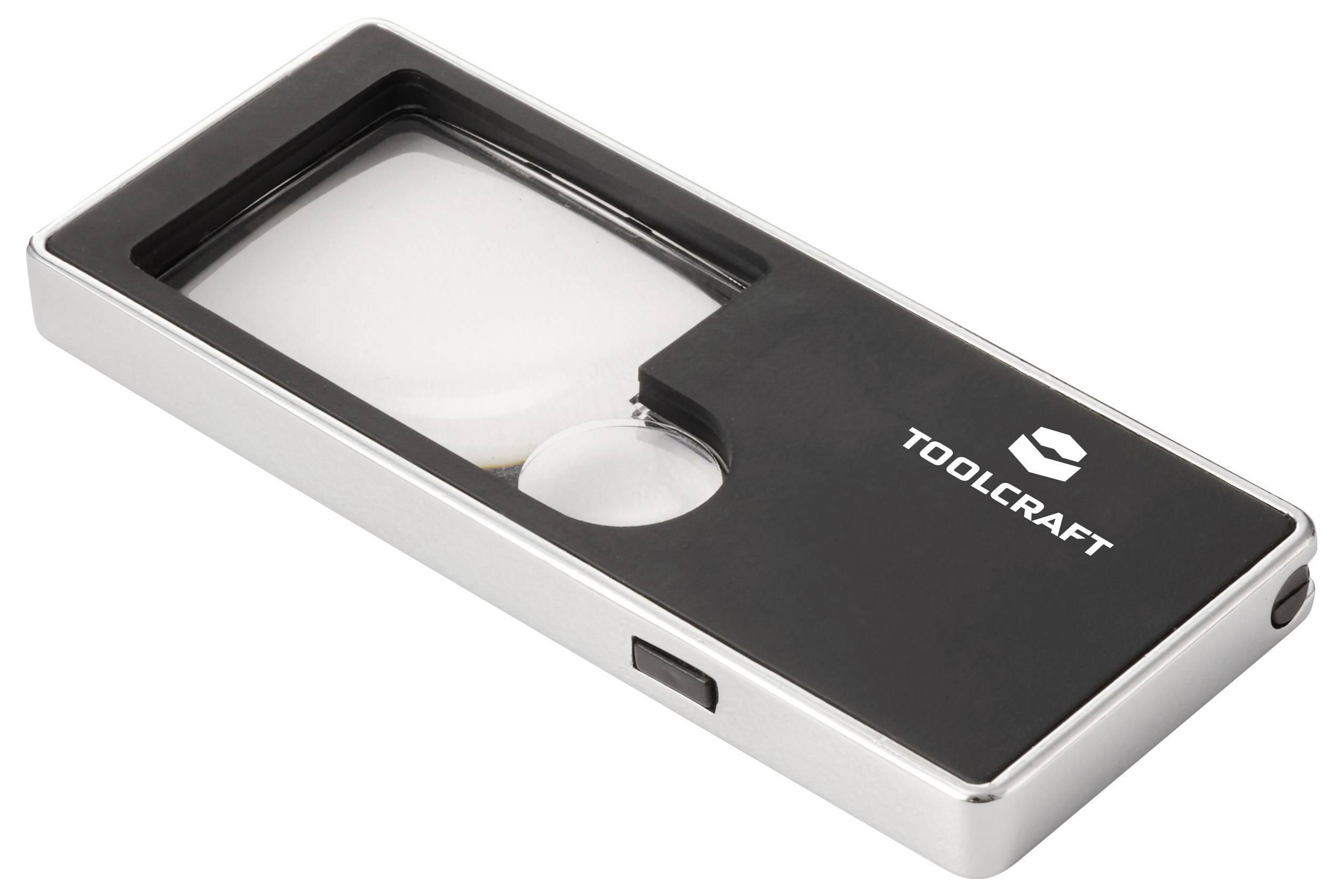 TOOLCRAFT TO-10283190 Handlupe mit LED-Beleuchtung Vergrößerungsfaktor: 3 x, 10 x Linsengröße: (Ø) 15mm Schwarz