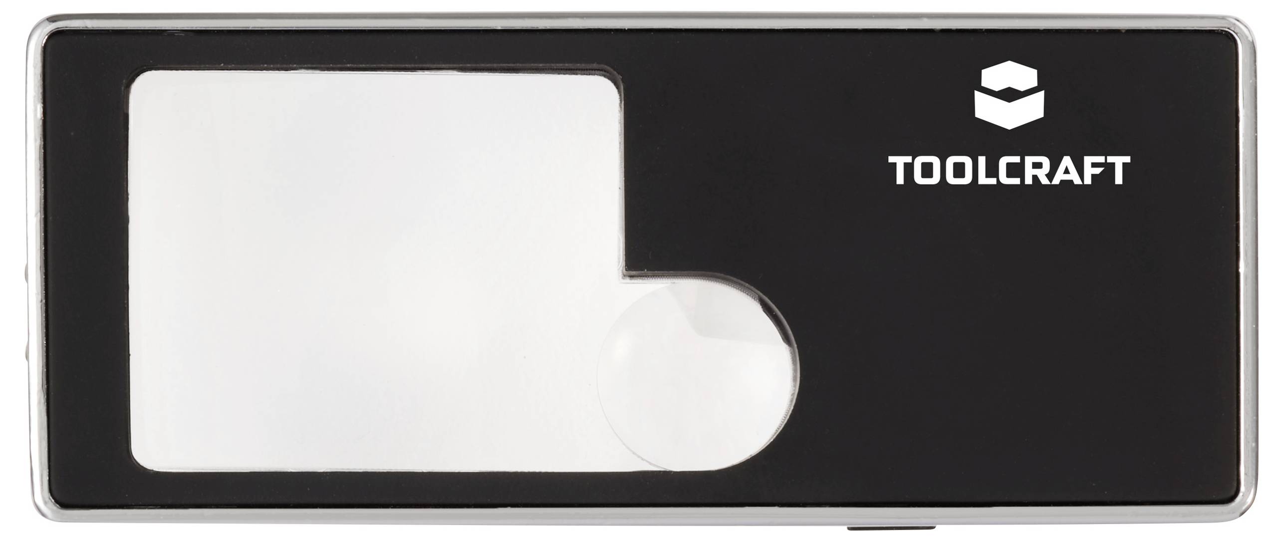 TOOLCRAFT TO-10283190 Handlupe mit LED-Beleuchtung Vergrößerungsfaktor: 3 x, 10 x Linsengröße: (Ø) 15mm Schwarz