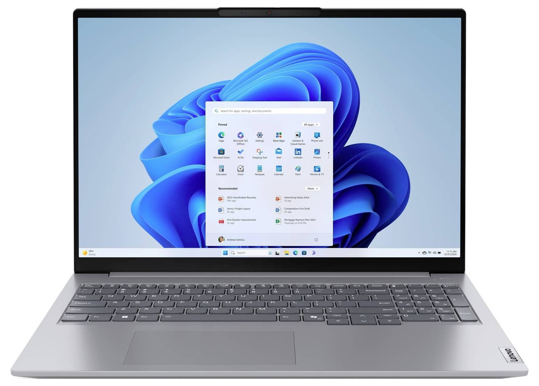 Lenovo Notebook ThinkBook 16 G7 ARP, ThinkBook 16 Gen 7 40.6cm (16 Zoll) WUXGA AMD Ryzen 5 7535HS 32GB RAM 512GB SSD Deutsch
