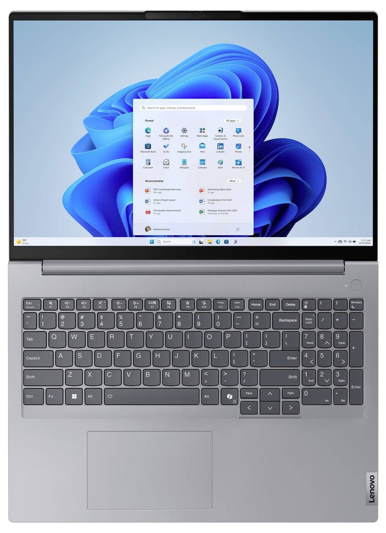 Lenovo Notebook ThinkBook 16 G7 ARP, ThinkBook 16 Gen 7 40.6cm (16 Zoll) WUXGA AMD Ryzen 5 7535HS 32GB RAM 512GB SSD Deutsch