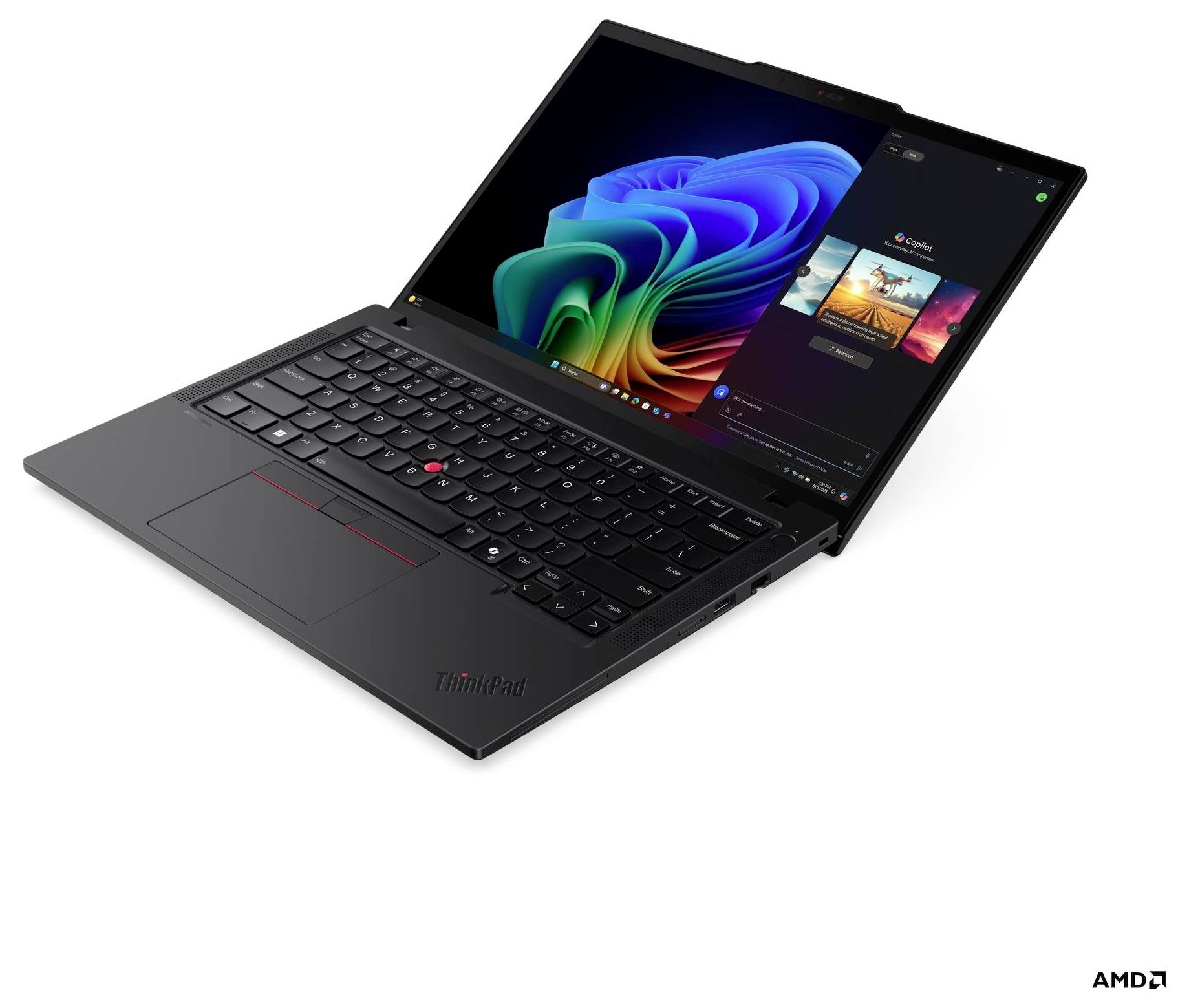 Lenovo Notebook ThinkPad T14 Gen 6 (AMD) 35.6 cm (14 Zoll) WUXGA AMD Ryzen AI 5 340 32 GB RAM 1 TB SSD Deutsch, QWERTZ AMD AMD Radeon™ 840M Sc