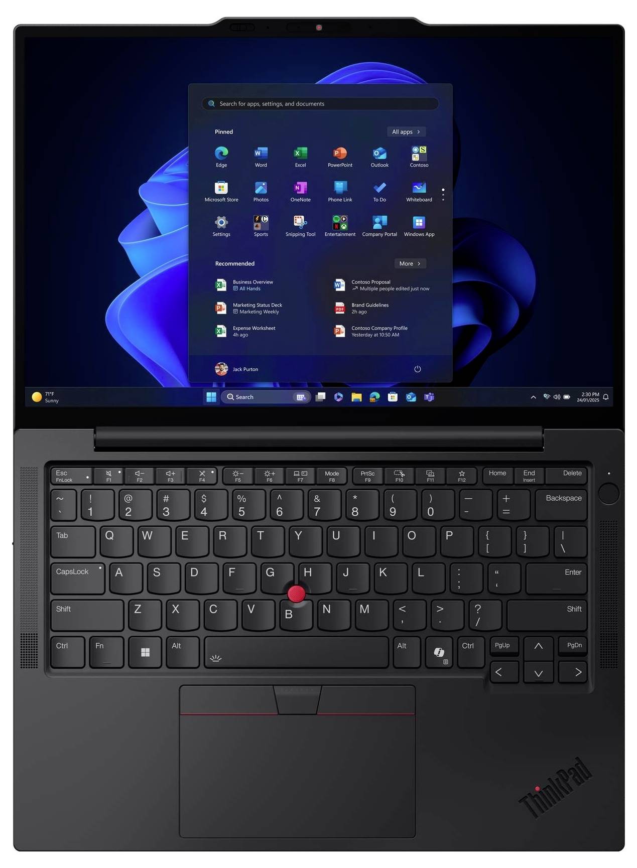 Lenovo Notebook ThinkPad X13 Gen 6 (Intel) 33.8cm (13.3 Zoll) WUXGA Intel® Core™ Ultra 7 255U 32GB RAM 1TB SSD Deutsch, QWERTZ Sc