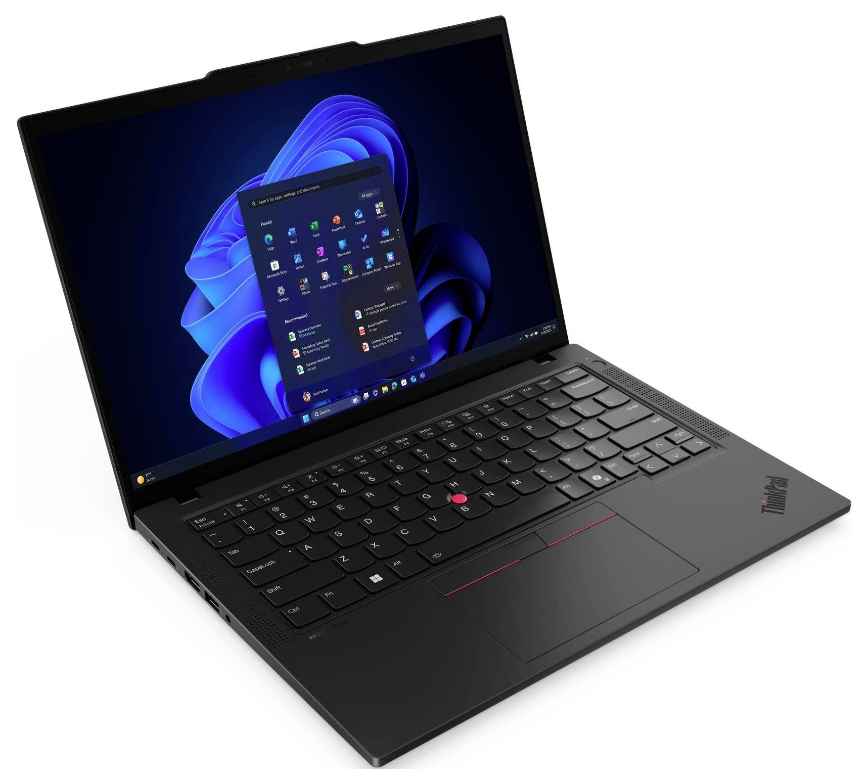 Lenovo Notebook ThinkPad T14 Gen 6 (Intel) 35.6 cm (14 Zoll) WUXGA Intel® Core™ Ultra 7 255U 16 GB RAM 512 GB SSD Deutsch, QWERTZ Schwarz