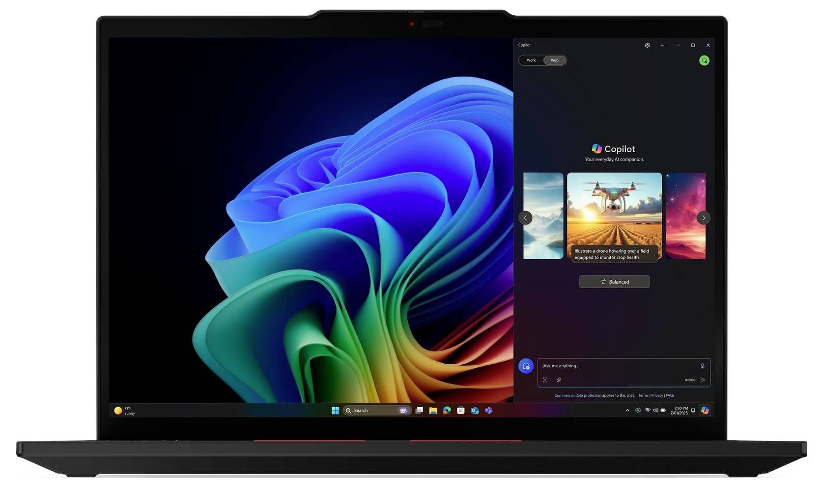 Lenovo Notebook ThinkPad T14 Gen 6 (Intel) 35.6cm (14 Zoll) WUXGA Intel® Core™ Ultra 7 258V 32GB RAM 1TB SSD Deutsch, QWERTZ Schw